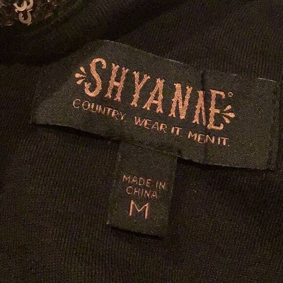 Shyanne Black Golden Bronze Sequin Diamond Pattern Sparkle Tank Top NEW - Picture 14 of 16